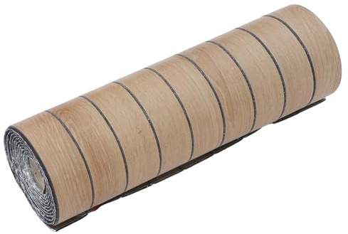 Kisangel Panneaux Autocollants Muraux Imperméables Épais pour Salle de Bain et Salon Imitation Lattes Bois Isolation Acoustique