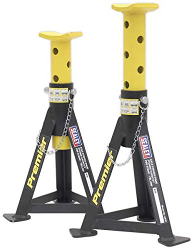 Sealey AS3Y Axle Stands (Pair) 3tonne Capacity per Stand - Yellow