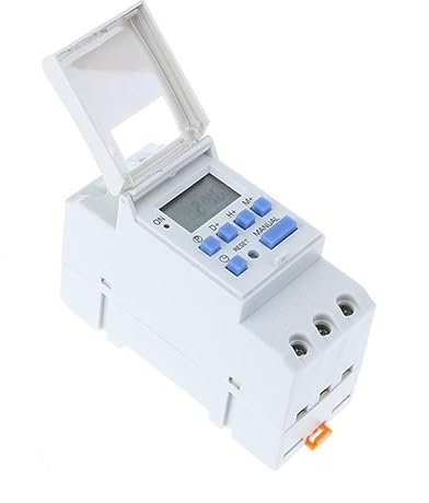 Homoyoyo Minuteur Programmable Dc Blanc Avec Écran Lcd Mémoire De Sauvegarde Batterie Intégrée Programmations Journalières Correction Erreur Automatique Minuterie Pour Commande Électrique
