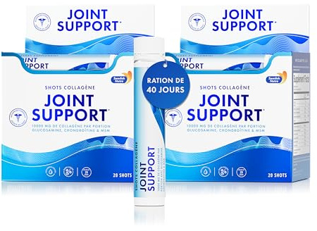 Swedish Nutra - Complément alimentaire liquide pour le soutien des articulations - 40 doses quotidiennes de 25 ml | Collagène hydrolysé pur (types I II III) glucosamine MSM chondroïtine curcuma et