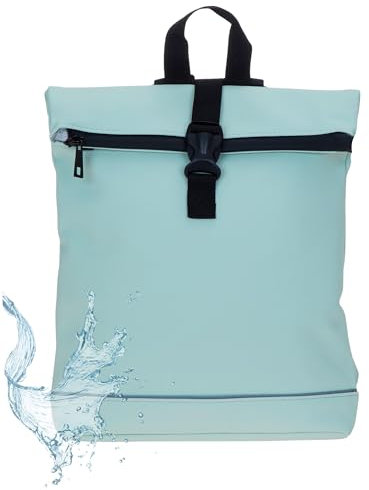 Daniel Ray Rucksack Damen Jeff Fashion small Damenrucksack Mini small A4 Handtasche Freizeitrucksack Plane Daypack backpack 25.1092 + Schlüsseletui (Salbei Mint Grün 44)