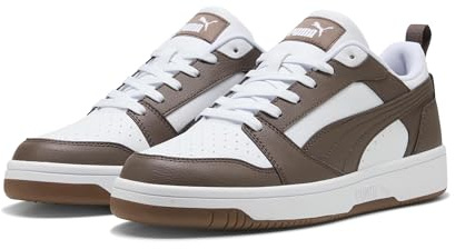 Puma Zapatillas Unisex Rebound V6 Low, Puma Caucho de Bronce Plano Blanco, 48.5 EU
