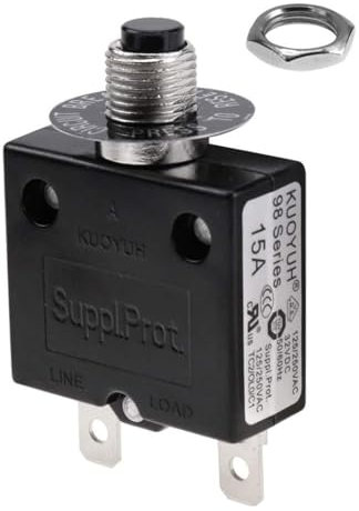 BJWVHGGE Disjoncteur Interrupteur Thermique Usine d'éclairage générateur 15 ampères