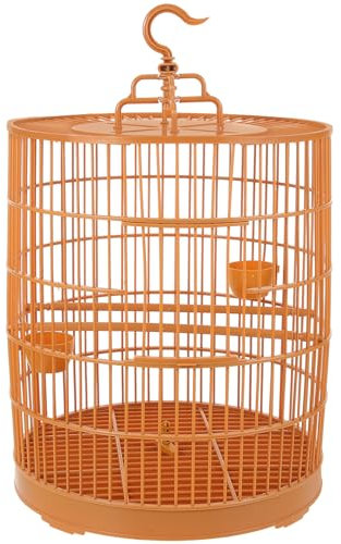 Toddmomy Vogelkäfig Feiner aus Kunststoff und Design mit Sicherem Hängedekoration Verarbeitung Eleganter Haustierkäfig als Dekorative Kleinen für Kleine Vögel und Wellensittiche