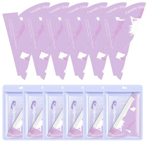 PORFOYO Urinella da donna, 60 pezzi, urinale da donna, per viaggi, orinatoio, da donna, in piedi, portatile, a prova di perdite, per viaggi e campeggio, escursionismo