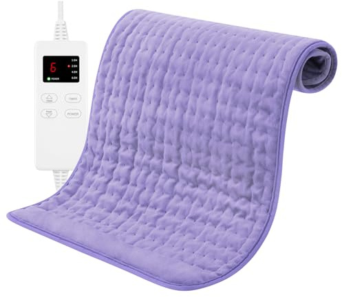 NBKLS Heating Pad for Back, Large Heating Pads for Body Muscle Pain Cramps Relief, 6 Heat Settings Machine Washable Electric Heating Pad, Birthday Christmas Gifts for Women Mom