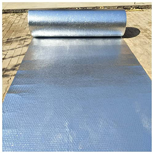 Rouleau de film réfléchissant double face pour radiateur 4-5 mm en aluminium pour abris de jardin, murs, sols – Barrière de vapeur économe en énergie