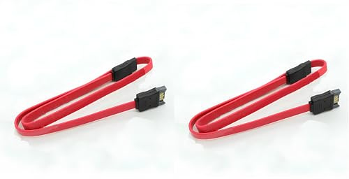 Western Gadget SATA II Extension Cable 7-Pin Male to Female, 50CM SATA Data Cable for HDD, SSD, DVD Drive, PC, Desktop, Motherboard – 6Gbps Transfer Speed, RoHS/UL Certified [PACK OF 2]