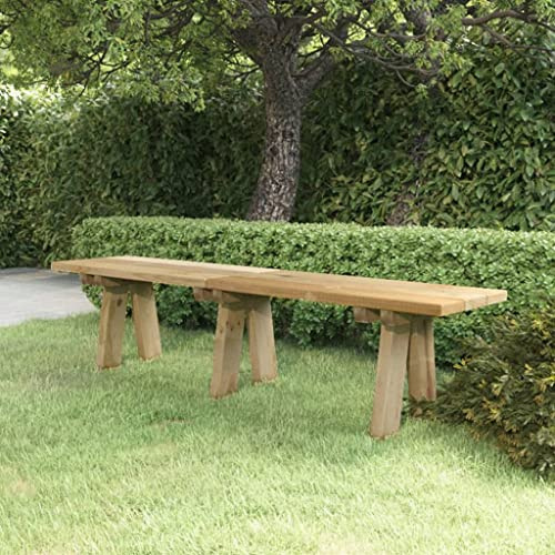 Festnight Gartenbank Holz Wetterfest 3 Sitzer 160 cm Parkbank Rustikal Sitzbank für Garten Balkon Terrasse Holzbank Outdoor Garten Bank ohne Lehne Massivholz Kiefer Imprägniert 160x38x45 cm