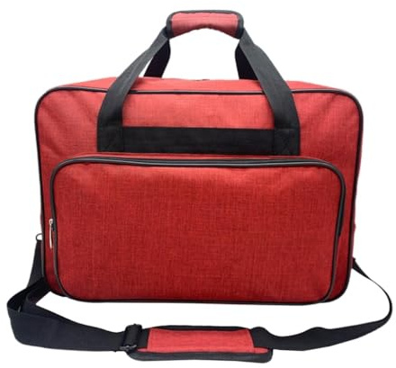 sodeber Nähmaschinentasche, Nähmaschinentasche, Tragetasche, Nähmaschine, Handtasche, Reisetasche, Nähmaschinenzubehör, Burgunderrot, M, Klassisch