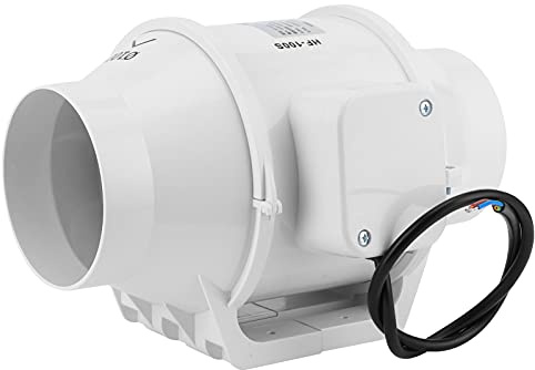 KIMISS Potente Ventola di Ventilazione a Parete per - Ventilatore di Scarico Silenzioso da 220 V da 4 Pollici con Volume d'aria Elevato, Ideale per Uso Domestico e Commerciale