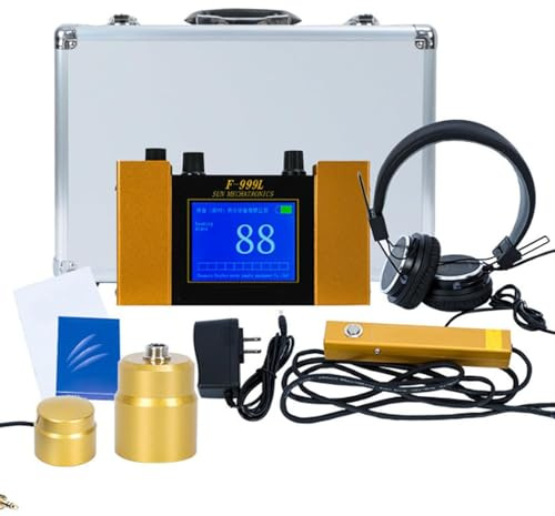 Aethelwyn Detector Profesional de Fugas de Agua Subterránea, Detector Fugas de Agua de Tubería, Profundidad de Detección de 3 Metros, con 4 Engranajes Ajustables