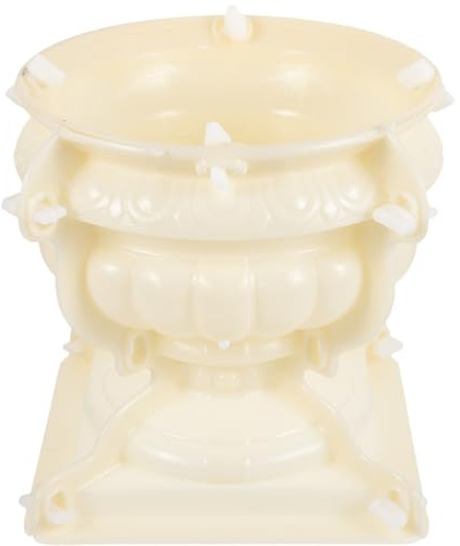 TOYANDONA Stampo per Vasi da Fiori in Plastica Spessa Forma per Calcestruzzo e Cemento Stampo Artigianale per Fioriere Stile Romano per Decorazioni Fai da Te e Piante Grasse
