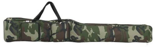 Genérico Bolso para caña de Pescar Tela Oxford Verde Camuflaje 150 cm, Bolsas y Estuches para cañas de Pescar Verde,4009994