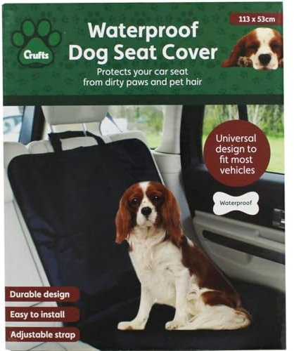 Waterproof Black Single Car Seat Cover - 113cm x 53cm (1 Pc.) - Ultimate Protection from Pet Hair & Dirt, Easy to Install - Perfect for Any Cars