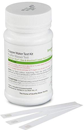 SimplexHealth Wasserteststreifen, kupferfarben, 25 Stück