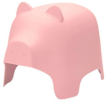 SoBuy KMB14-P Tierhocker Kindehocker Kinderstuhl in Schweindesign Stühlchen Cartoon Pink Sitzhöhe 42cm