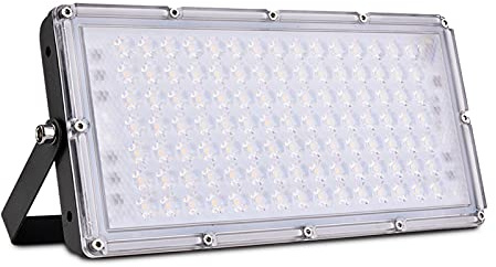 NIKEEYEN 100W LED Strahler Außen,Wasserdicht IP66 LED Flutlicht,10000LM 3000K Warmweiß LED Scheinwerfer Außenstrahler für Garten, Garage, Sportplatz, Parkplatz Terrassen