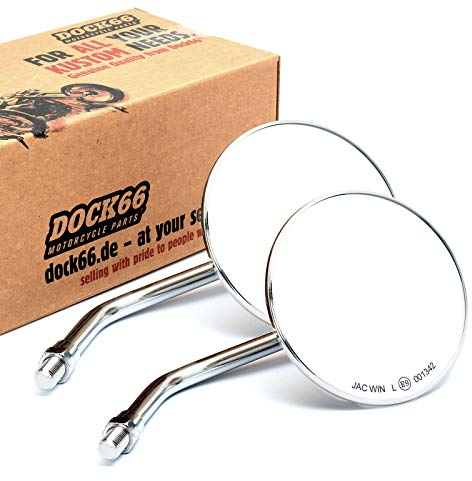 COPPIA SPECCHIETTI COPPIA SPECCHIETTI TONDI 4 CROMATO OMOLOGATI E PER MOTO giapponesi