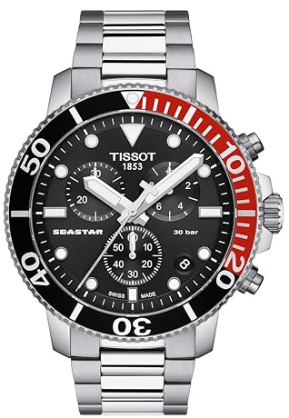 Tissot Herren Chronograph Quarz Armbanduhr Seastar 1000