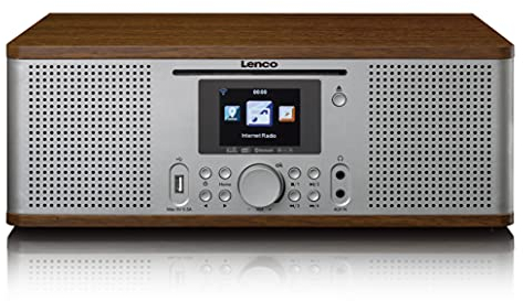 Lenco Radio por Internet DIR-270 con Dab+, Reproductor de CD y MP3, Bluetooth, Spotify Connect, Wi-Fi, Pantalla a Color de 2,8