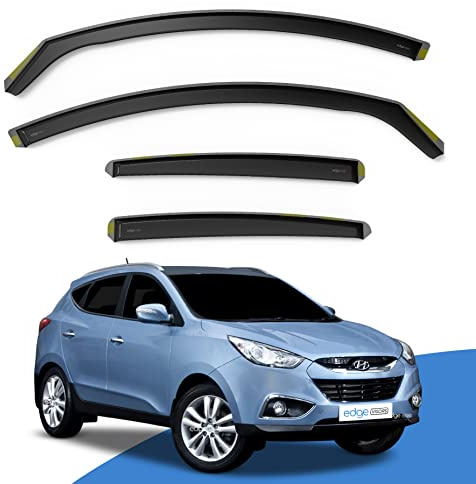 EdgeVisors Wind Deflectors for Hyundai ix35 MK1 Door 5 Door SUV 4pc | 4pc Set, In-Channel Rain Guards & Accessories
