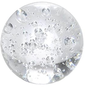 lmoikesz Crystal Crack Ball Glass Water Fountain DIY Decoration Bonsai Living Room Photography Props Fortune Accessories, 5cm Bubble balls