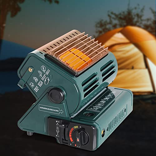 Calentadores de exterior para camping, caravanas, senderismo, calentadores de propano para uso en interiores, calentador de gas para camping, calentador de butano compacto y ligero de 1,3 KW (col