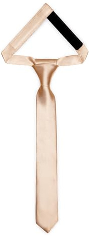 Ladeheid Kinder Krawatte für Jungen - Eleganter glänzender Look, Vorgebunden mit einem Klettverschluß, Perfekt für besondere Anlässe - Stilvolle Ansteckkrawatte Größe 31cm x 4cm TKS