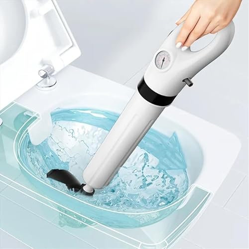 Desatascador Tuberias a Presion, desatascador wc, desatascador tuberias profesional, ventosa fuerte, limpiador de desagües con 3 ventosas diferentes y aireador para la limpieza del fregadero