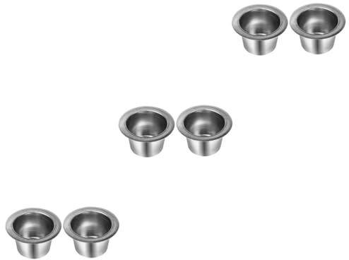 DOITOOL Lot De 3 Capsules Réutilisables En Acier Inoxydable Pour Machine À Expresso Facile À Préparer 2 Pièces X 3