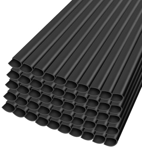 50 Clip di Fissaggio in PVC, Protezione per la Privacy, 19 cm, Strisce frangivista per Doppia Asta, Guide di bloccaggio per Strisce frangivista, Recinzione a Doppia Asta, per recinzioni da