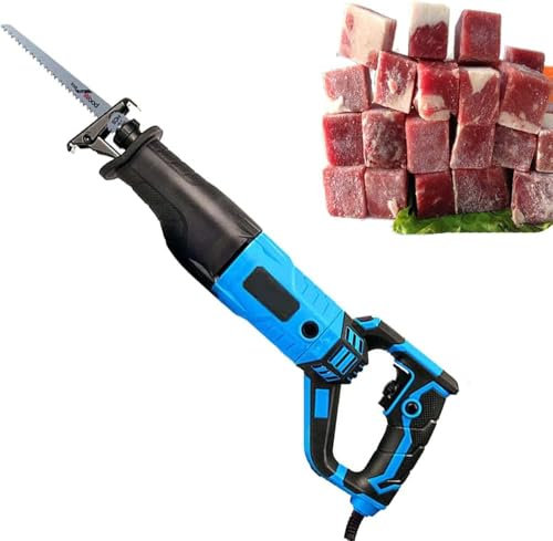 XFQZJG Scie à os de Boucher électrique Scie à Ruban Professionnelle pour Boucher Scie à Sabre électrique portative pour Couper la Viande
