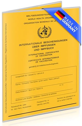 Creative Fox 3er Set Impfpass Hülle/Impfausweis Hülle (9,9 x 13,7cm) transparent für Kinder und Erwachsene | robuste und passgenaue Schutzhülle für Impfausweis & Alten Reisepass | Made in Germany