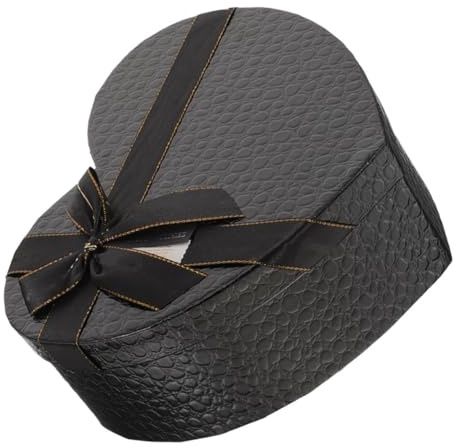 NULYLU Herzförmige Geschenkbox Aus Papier Mit Band Elegante Verpackung Für Valentinstag Hochzeiten Und Für Süßigkeiten Schmuck Und Kosmetik
