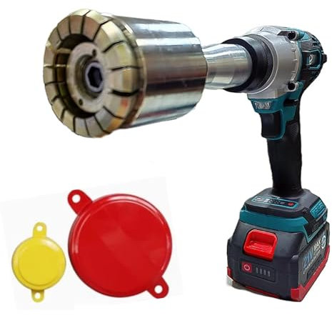 KLYDBMYT Crimpadora de envases Recargable, Herramienta de crimpado de barriles de petróleo, alicates de tapado y sellador, Ajuste automático de la tensión, con 16 mordazas endurecidas, 30 mm