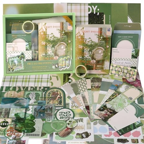 Funto Scrapbooking Kit (116 PCs), Life Collection Series-bissiger Sonnenuntergang, Perfekt für Kugel Scrapbooking-Materialien, Planer DIY Arts Craft Collage
