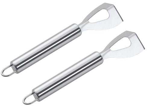 TOPPERFUN 2pezzi Affettatutto Formaggio e Burro in Acciaio Inossidabile Con Manico Ergonomico Antiscivolo e Lama Per Cucina Strumenti Da Cucina Resistenti e Facili Da Conservare