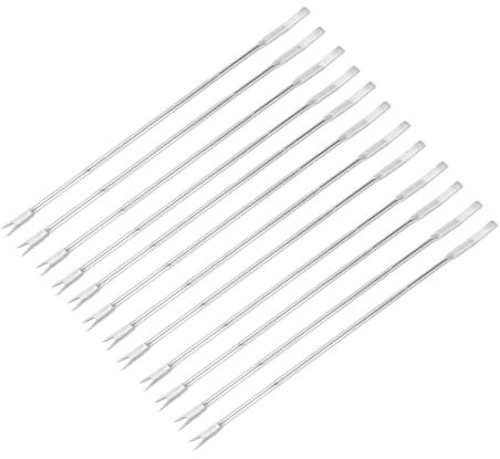 CONGARTENO 12 pièces Fourchettes à Fruits de Mer Acier Inoxydable Outils de Décorticage pour Crustacés Noix et Escargots Faciles à Nettoyer et Ergonomiques