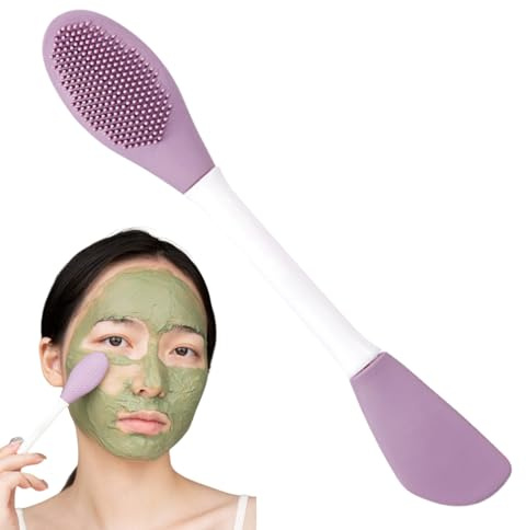 Brosse de Nettoyage Visage | Gommage Facial À Double Tête Pour Massage - Poignée Ergonomique Outil Nettoyage Démaquillage Soin Visage Douche