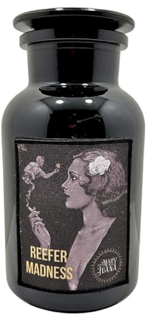 Generisch Premium Glas Humidor zur Aufbewahrung von Kräutern - Inkl. integriertem Hygrometer, Holzpinzette, Tafelfläche und Kreidestift, Hygro-Pack und Leinenbeutel