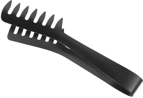 CIYODO Pinzas para Servir Espaguetis de Acero Inoxidable Diseño Multifuncional para Barbacoa Buffet y Cocina Mango Seguro y Antideslizante para Aperitivos y Frutas