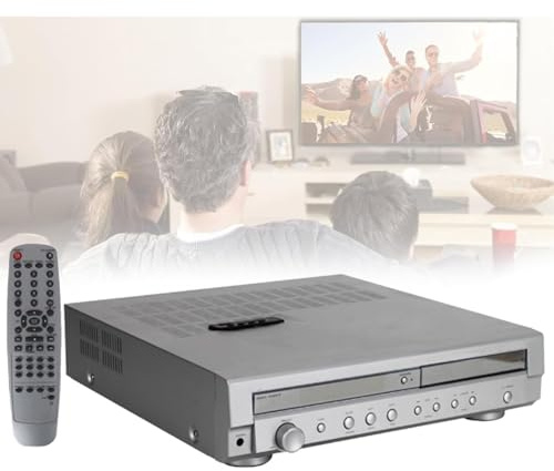 oiakus 2.1-Kanal-Heimkino-Verstärker, Heimkino-Stereo-Receiver, Mit Fernbedienung, Dual-Wave-Radio, DVD-VCD-CD-Leser, Für Heim, Theater