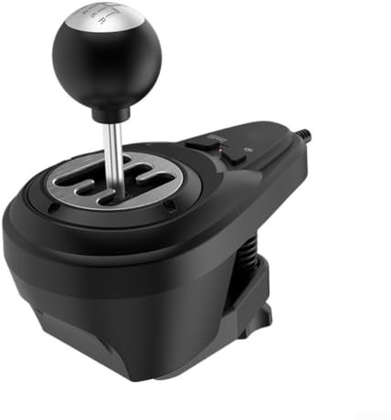 Durashmall ABS 6+1 Speed Racing Game Gear Shifter For Various Gaming Steering Wheel Setups 18X10x20cm For Realistic Manual Transmission Simulation