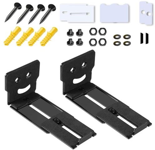 BUBEFSKD Barra de sonido de deslizamiento suave para sistemas de montaje de metal para cine en casa altavoces posicionamiento del sistema de cine en casa carril deslizante construcción metálica