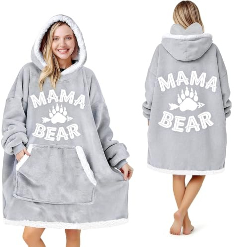 ARRITS Muttertagsgeschenk - Oversized Hoodie Decke Geschenk für Mama | Sherpa Fleece Tragbare Decken mit Ärmeln und Kapuze, Beste Mutter Geschenk zum Geburtstag Weihnachten
