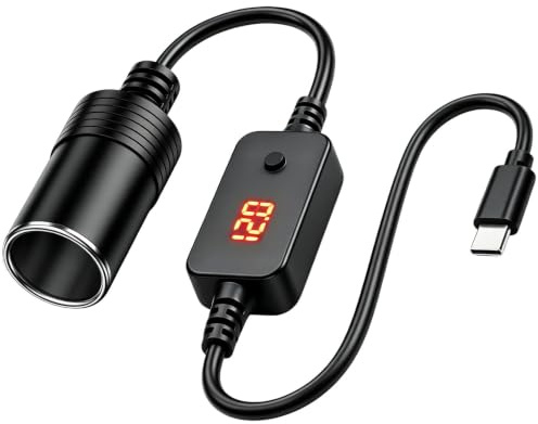 Adaptateur USB C vers Prise Allume Cigare 12v Convertisseur Type C Mâle