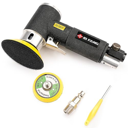 SI FANG 2'' 3'' Mini lijadora orbital de aire para auto cuerpo trabajo, última versión estable