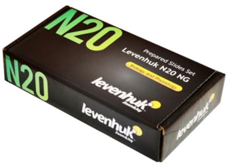 Levenhuk N20 NG Prepared Slides Set Mikroskop, schwarz (29277)