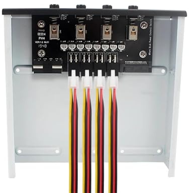 DEWIN Fuente para Sata, Switch Sata Interruptor de Control de Energía HDD Selector de Disco Duro Selector de Unidad Sat a para Computadora de Escritorio